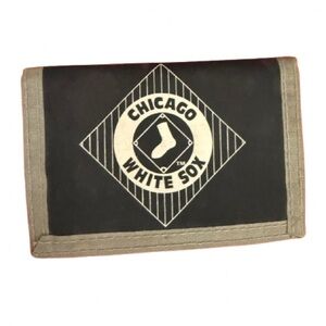 Chicago White Sox’s black wallet with Grey trim. Velcro